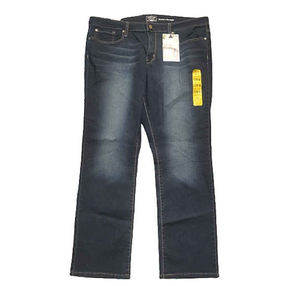 NWT Levi's Mid-rise Modern Straight Leg Jeans 22W - Picture 1 of 8